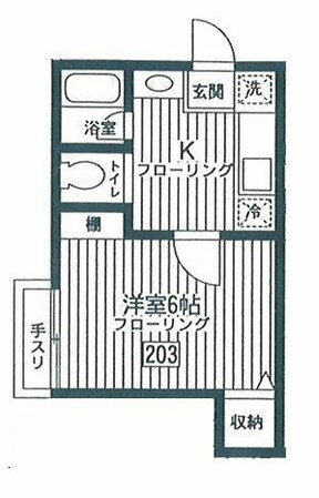 桜新町駅 徒歩4分 2階の物件間取画像